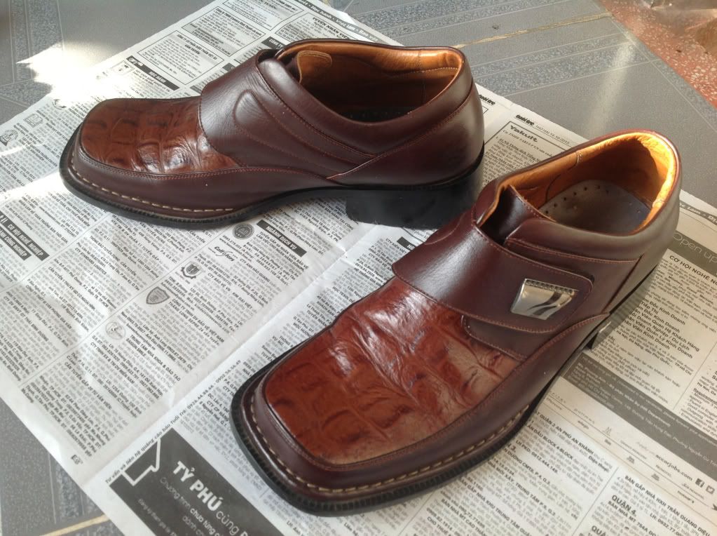 Thanh lý giầy vải jean GAL, giầy da HỒNG THẠNH, boots mũi bọc sắt, dép dr fake - 4