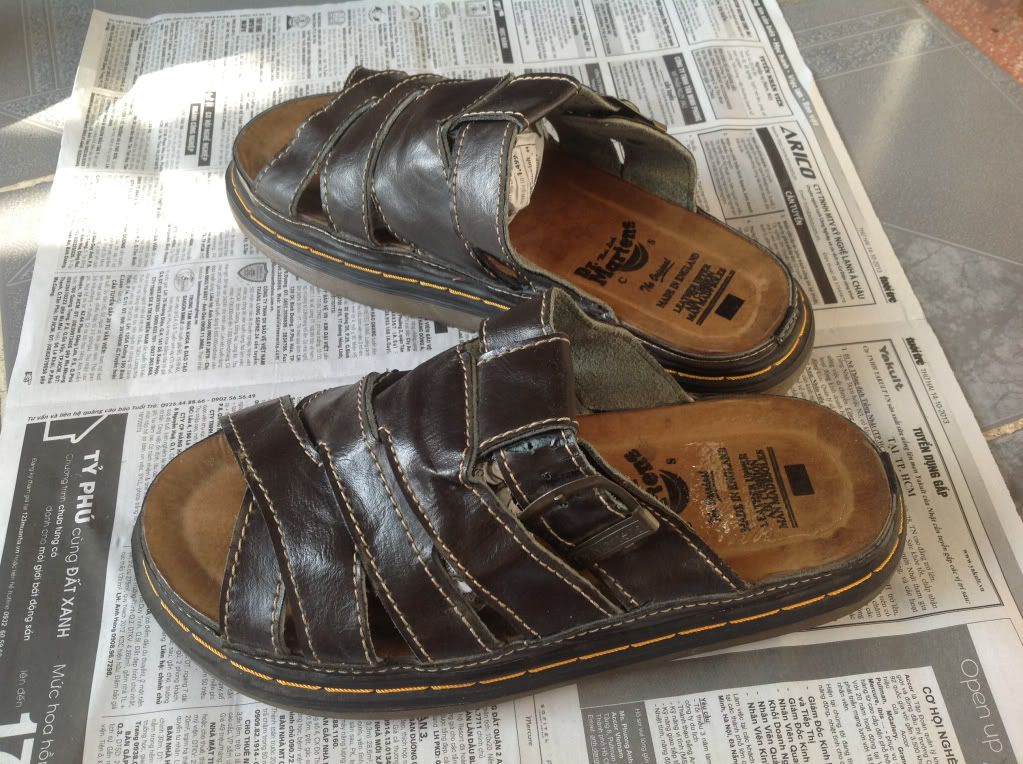 Thanh lý giầy vải jean GAL, giầy da HỒNG THẠNH, boots mũi bọc sắt, dép dr fake