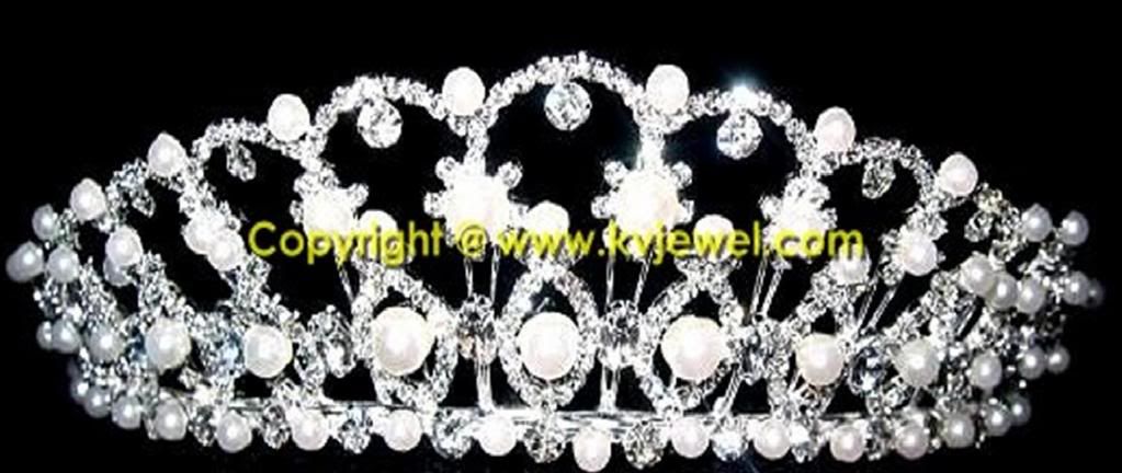 Beauty pearl bridal tiaras