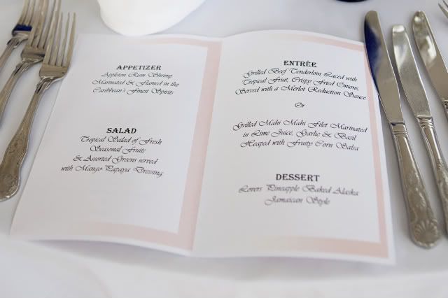 Re Rehersal Dinner and Reception Food Ideas Here is the set menu that was 