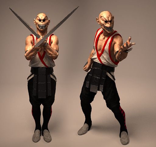 Baraka from MK2, ZBrush Art