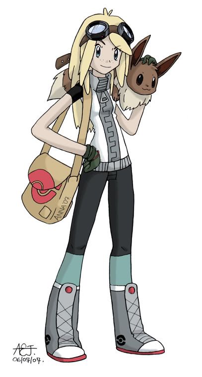 Pokemon_Trainer_Anna_by_viandi.jpg Evee Pokemon Girl image by bob715