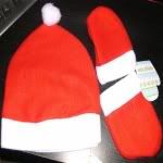 lucky3 santa hat mittens