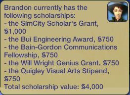 Brandon's Scholarships
