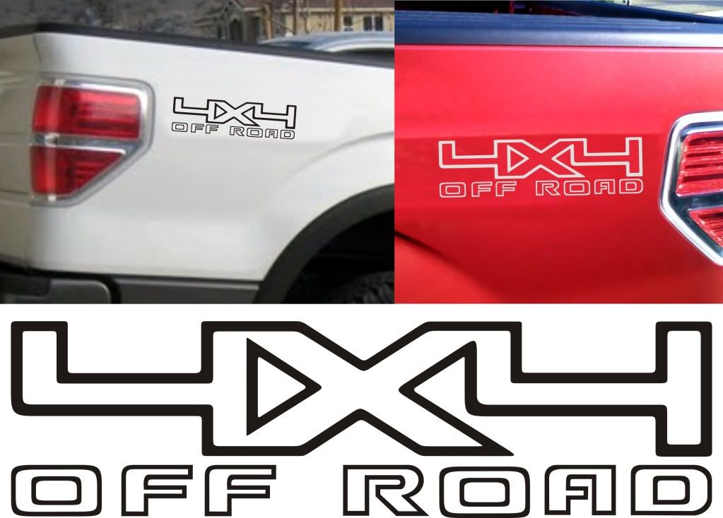 Ford F150 4x4 Decals. 09-2010 4x4 stickers - Ford