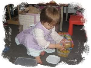 Little Girl with 'Pasta in a Box'