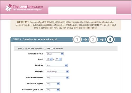 thailovelinks.com -signup step 3