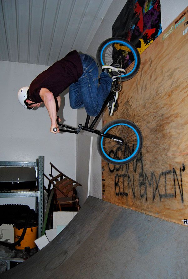 BMX riding