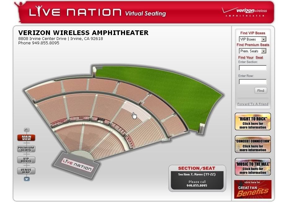 Verizon Amphitheater Virginia Beach Seating Chart