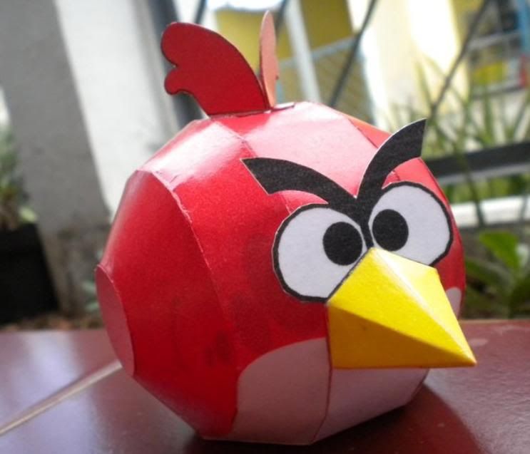 Angry Birds Red Paper craft