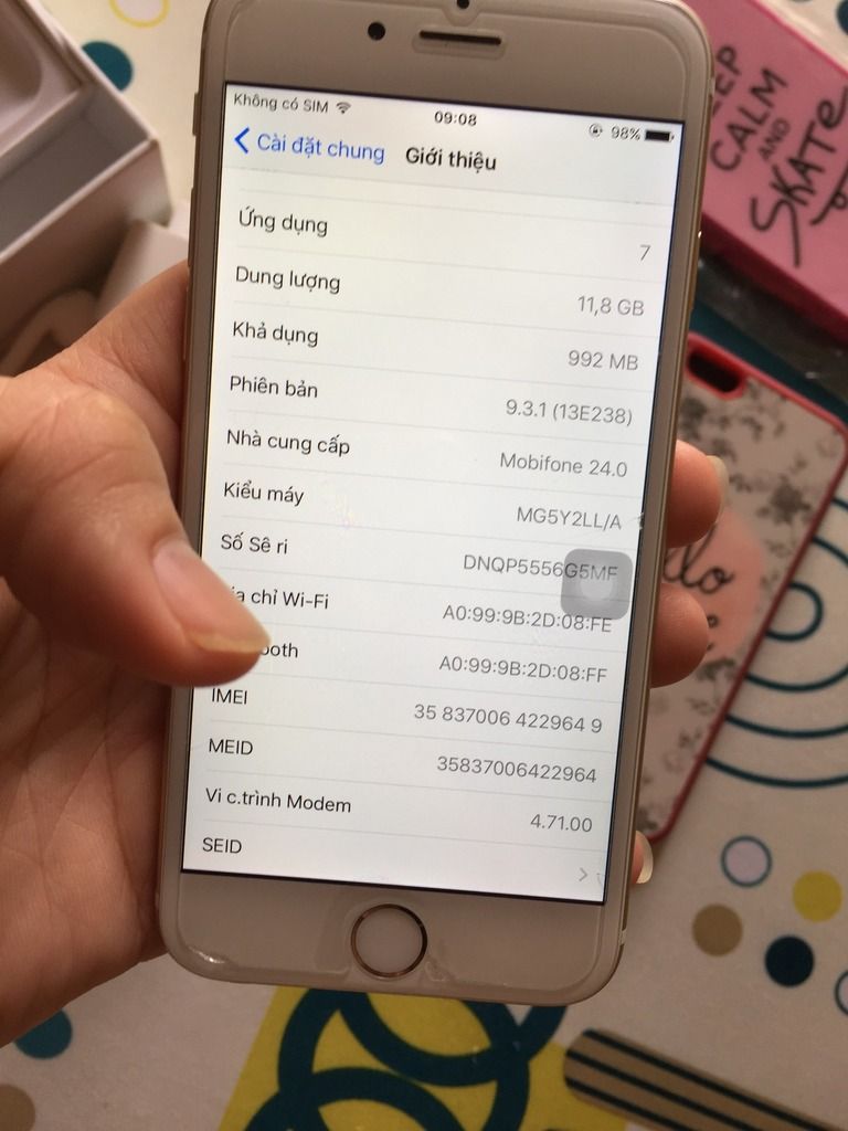Cần bán IP6 16gb chính hãng còn bảo hành 95% - 1