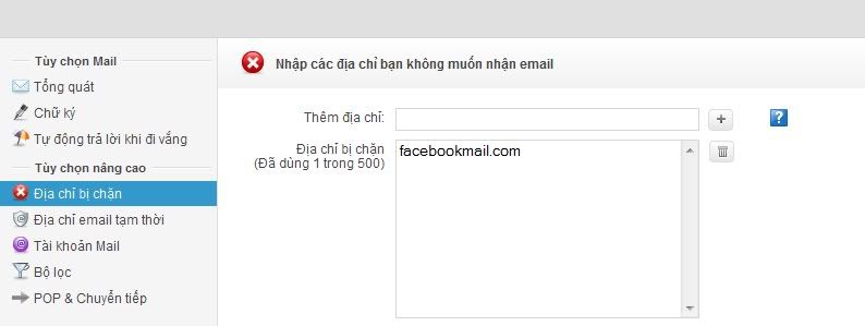 anh em cho mình hỏi làm thế nào để chăn tin nhắn clup 5s trên facebook vào mail