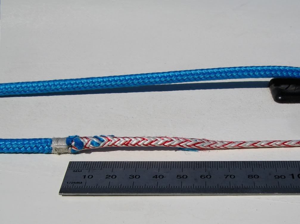 Tapered main sheets and spinnaker sheets.