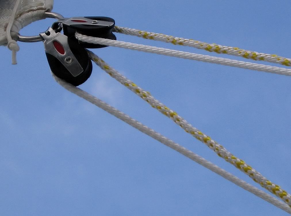Tapered main sheets and spinnaker sheets.