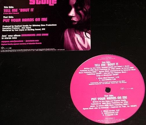 Stone,Joss Tell+Me+'Bout+It/Put+Your+Hands+On+Me+-Promo 12''