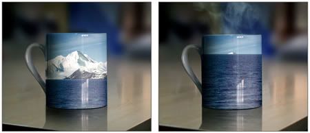 cup gives graphic reminder of climate change
