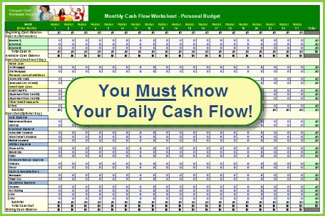 excel cash flow