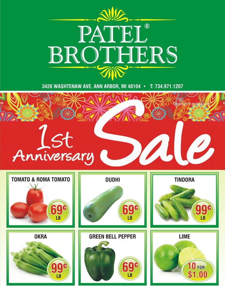 Patel Brothers 1st Anniversary Sale at Ann Arbor, Michigan USA