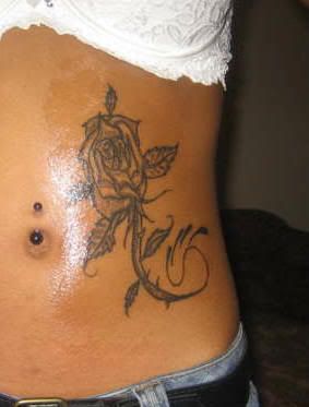 Stomach Tattoos For Black Women