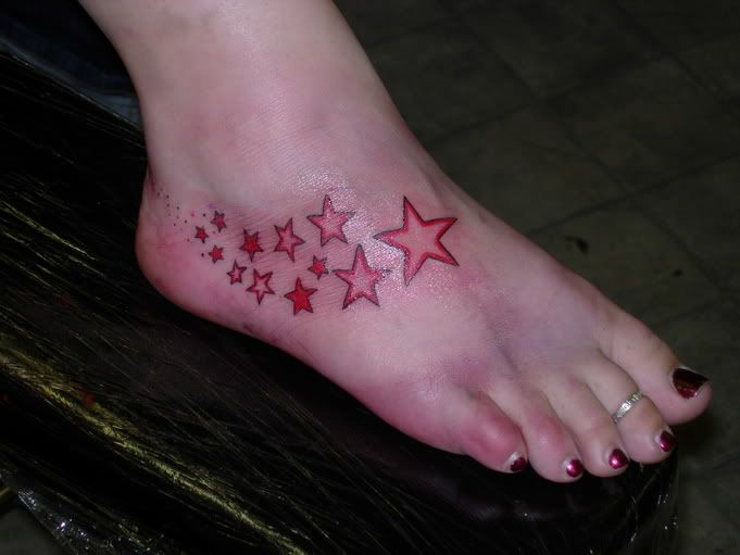 red star tattoo. Red Star Tattoo Image