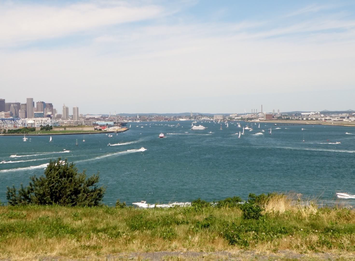 View from Spectacle Island north drumlin