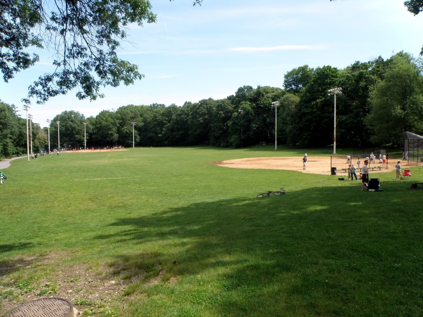 Little league games in progress