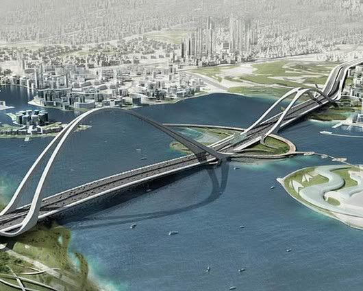 Dubai, ponte, construção