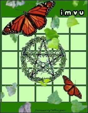 IMVU Stampcard, pentacle + butterflies Pictures, Images and Photos