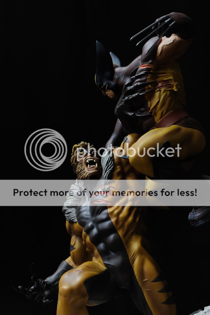 Wolverine Vs Sabretooth MIB Mint Statue Diorama Sideshow X Men figure 