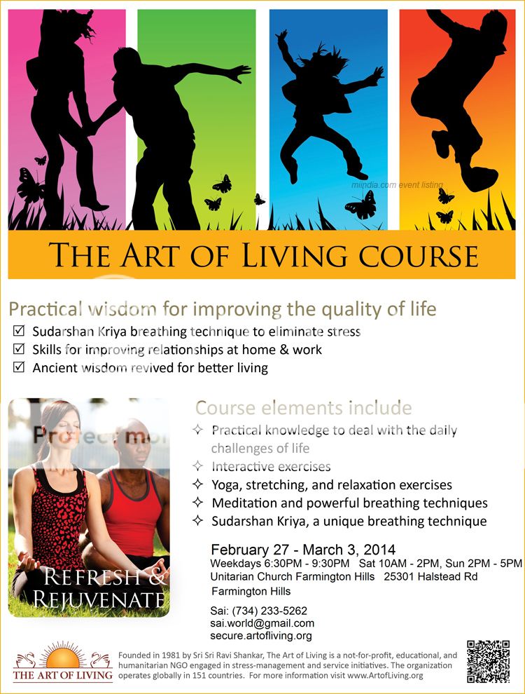 The Art of Living Course Farmington Hills