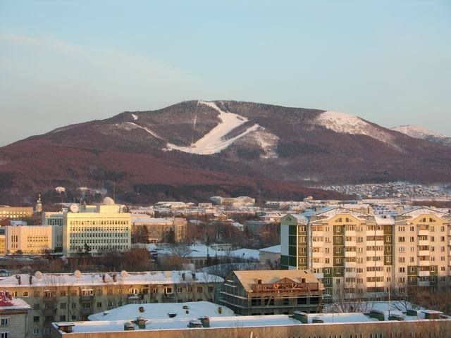 Южно Сахалинск горы зима